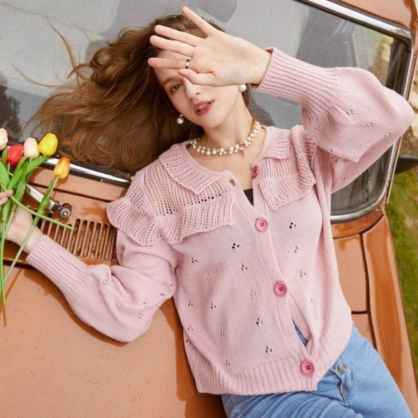 Gilet Bohème Chic Rose
