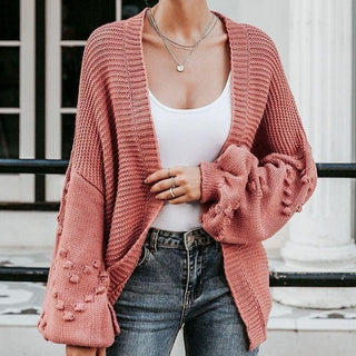 Gilet Bohème Oversize - Rose / S