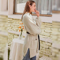 Gilet Long Beige Bohème