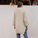 Gilet Long Beige Bohème
