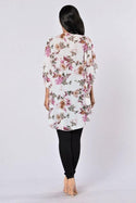 Kimono Bohème Court Fleuri