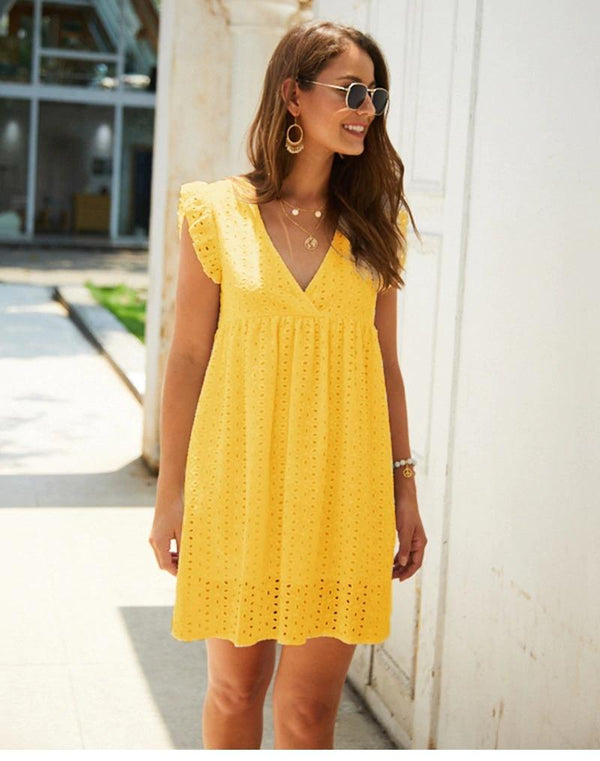 Robe Hippie Jaune