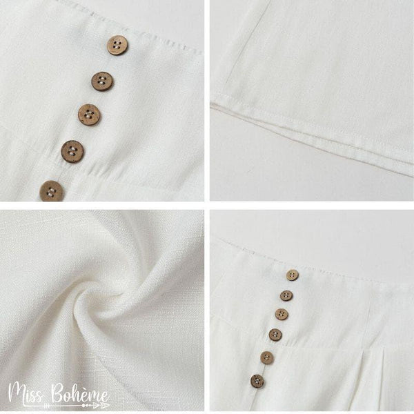 Pantalon Bohème Blanc