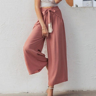 Pantalon Large Fluide - Rose / S