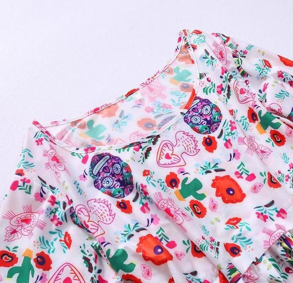 Blouse Vintage Imprimée