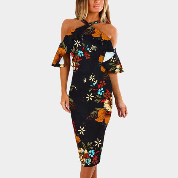 Robe longue imprimé floral