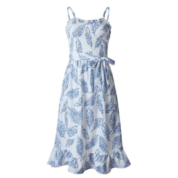 Robe Boho Nouée à Motifs