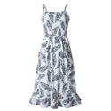 Robe Boho Nouée à Motifs