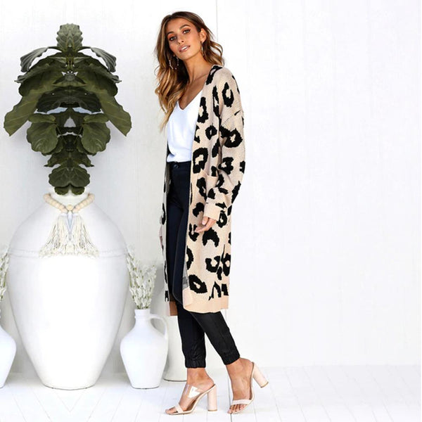 Cardigan Léopard