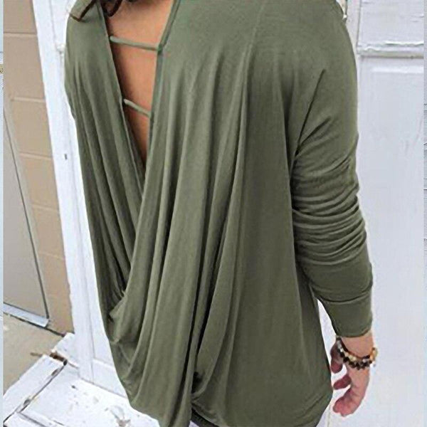 Blouse décolleté dos