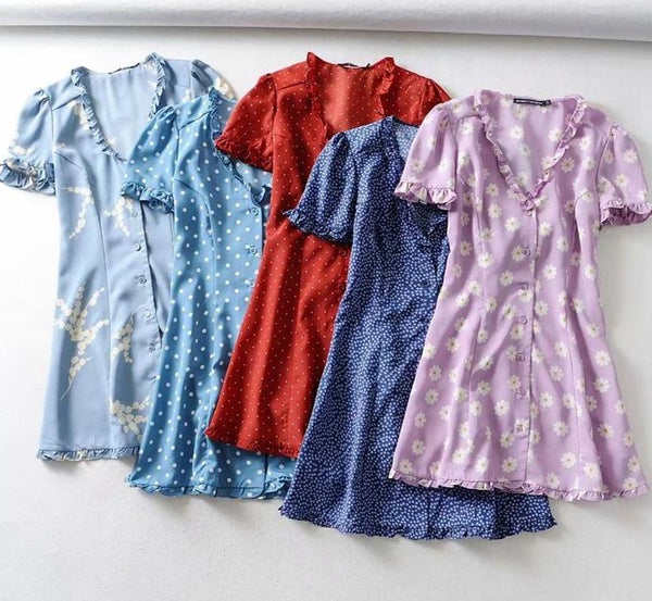Robe Bohème à Boutons