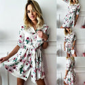 Mini Robe Chemise Boho