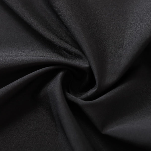 Robe Chemise Noire à Manches Longues