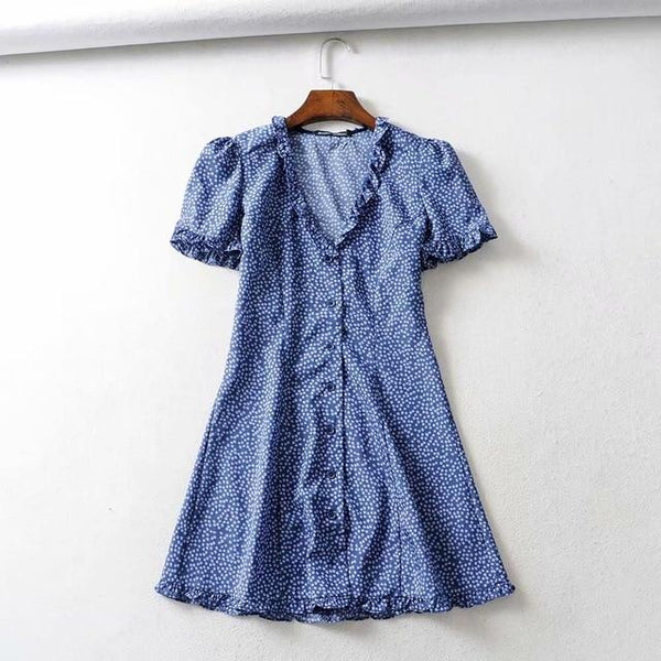 Robe Bohème à Boutons