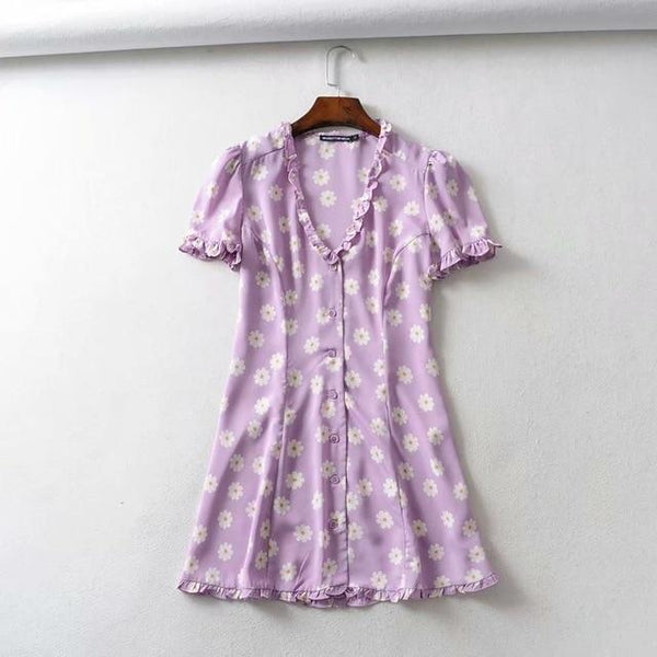 Robe Bohème à Boutons
