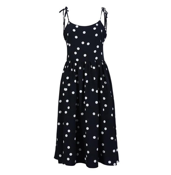 Robe Midi à Pois