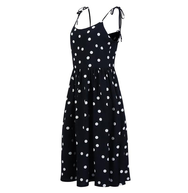 Robe Midi à Pois