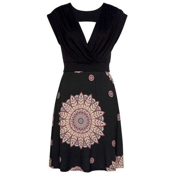 Robe de Plage Boho Col en V