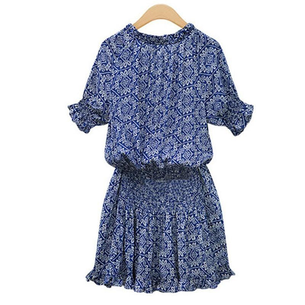 Mini Robe Bohème Fleurie