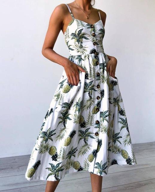 Robe Bohème Midi Imprimée