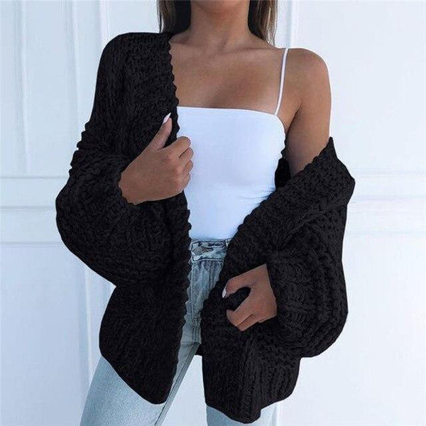 Cardigan Uni Tricoté
