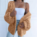 Cardigan Uni Tricoté