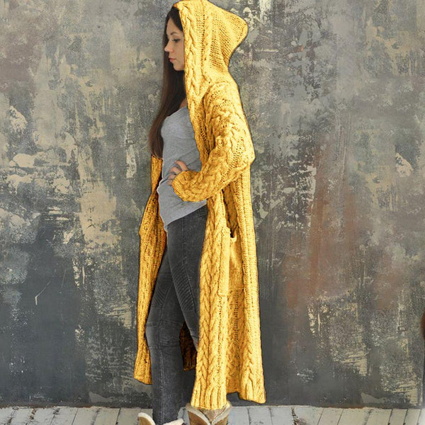 Cardigan Maxi à Capuche