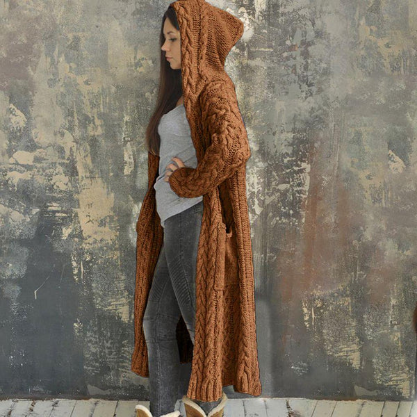 Cardigan Maxi à Capuche