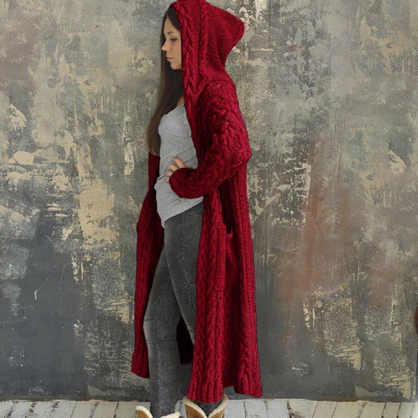 Cardigan Maxi à Capuche