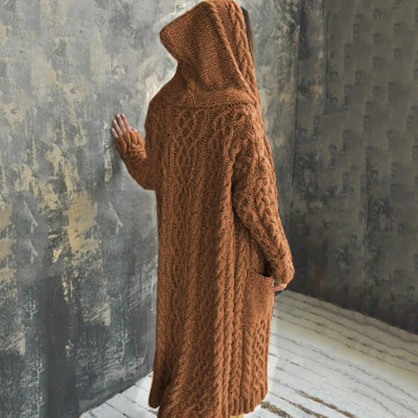 Cardigan Maxi à Capuche