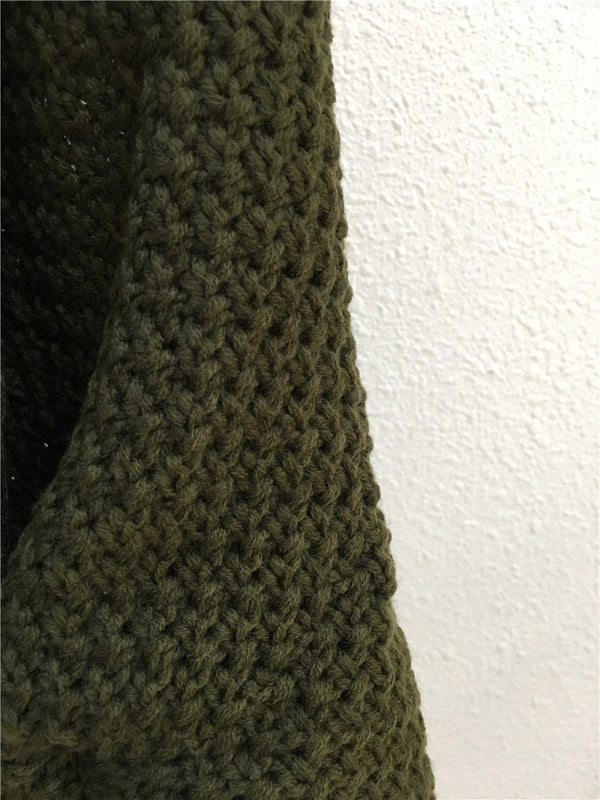 Cardigan Uni à Manches Chauve-Souris
