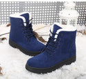 Bottines Unies à Fourrure