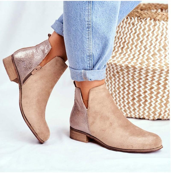 Bottines Rétro Bi-matière