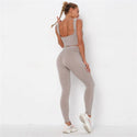 Ensemble de Fitness Leggings Push Up + Brassiere NON TRANSPARENT