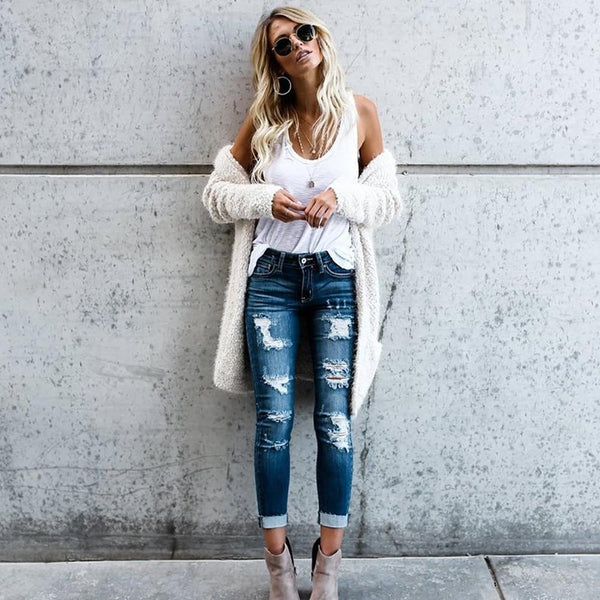 Cardigan Long à Capuche