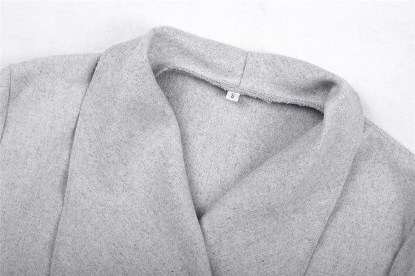 Cardigan Uni à Col Rabattu