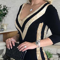 Robe Élégante à Col V Profond
