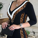 Robe Élégante à Col V Profond