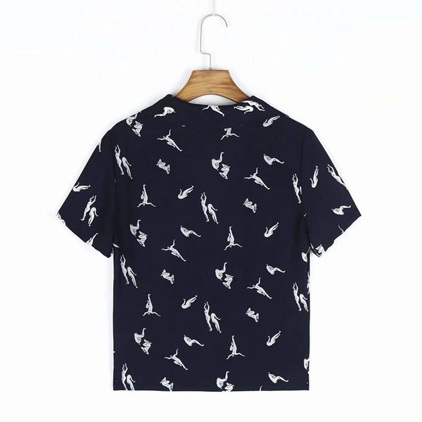 Chemise Boutonnée à Motifs