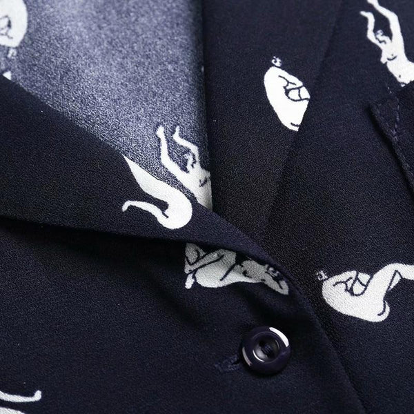 Chemise Boutonnée à Motifs