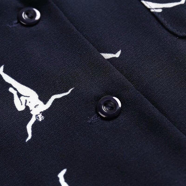Chemise Boutonnée à Motifs