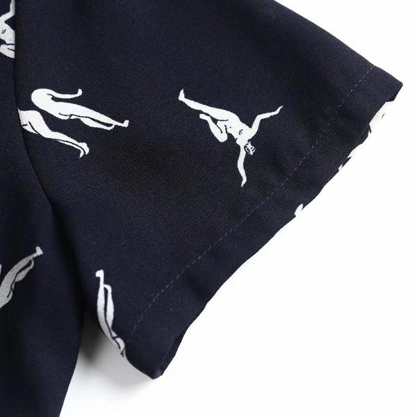 Chemise Boutonnée à Motifs