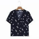 Chemise Boutonnée à Motifs