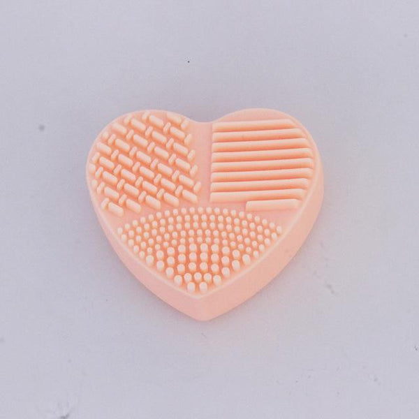 Brosse en coeur nettoyante pour pinceaux 123maquillage Orange 