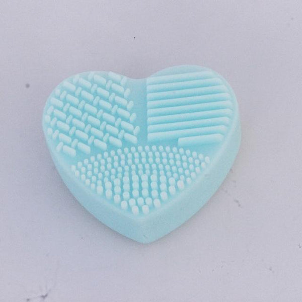 Brosse en coeur nettoyante pour pinceaux 123maquillage Bleu 