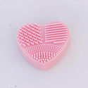 Brosse en coeur nettoyante pour pinceaux 123maquillage Rose 