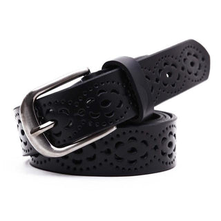 Ceinture en cuir à motif - Mode