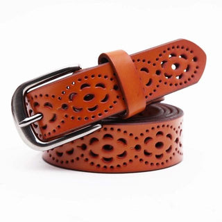 Ceinture en cuir à motif - Mode