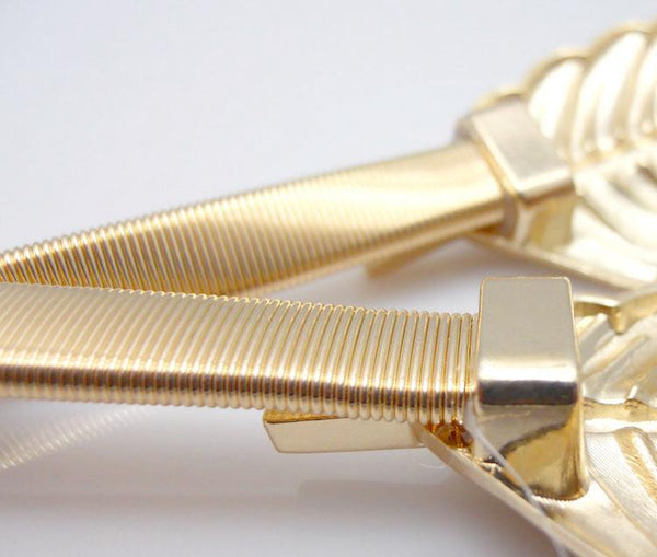 Ceinture originale, boucle en forme de feuilles