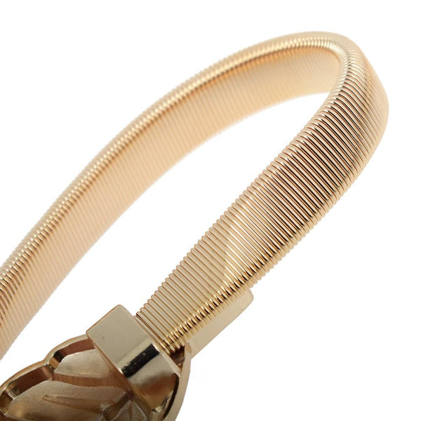 Ceinture originale, boucle en forme de feuilles
